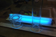 Gluing Acrylic Pipe work under UV lights