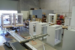 Production Line of Double Sided Fume Cupboards for BER 2 Contract