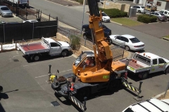 Crane Lifting onto the Roof Top