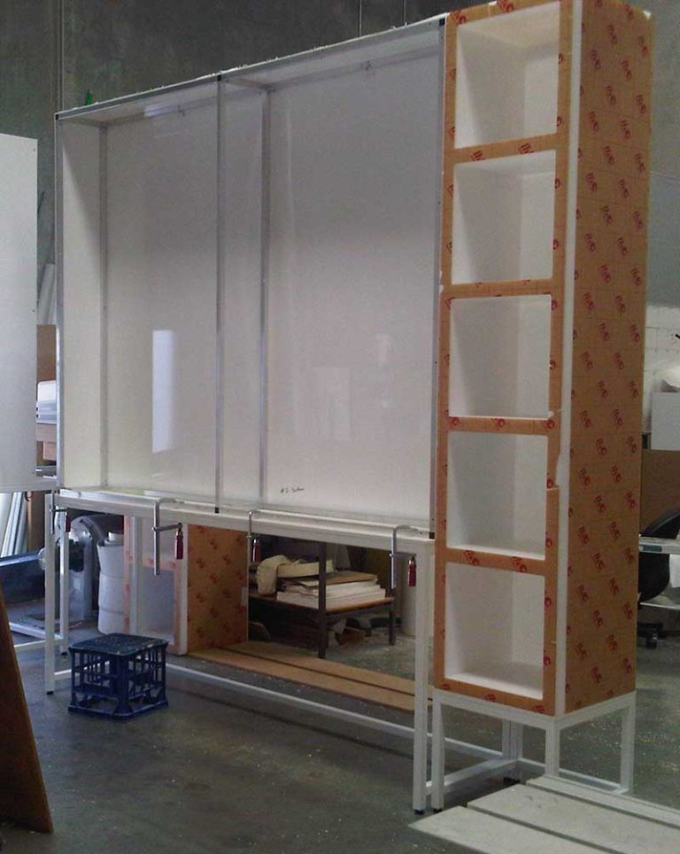 Manufacturing big Lightbox Sections - Golden West Plastics